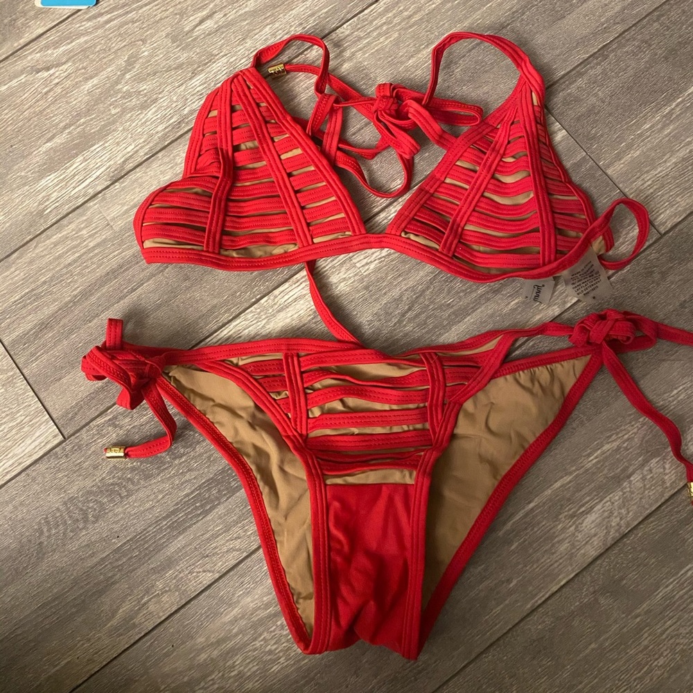 Beach Bunny hot summer red bikini